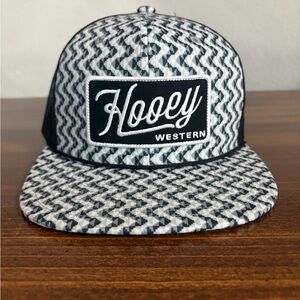 Hooey Black and White Patterned Cap